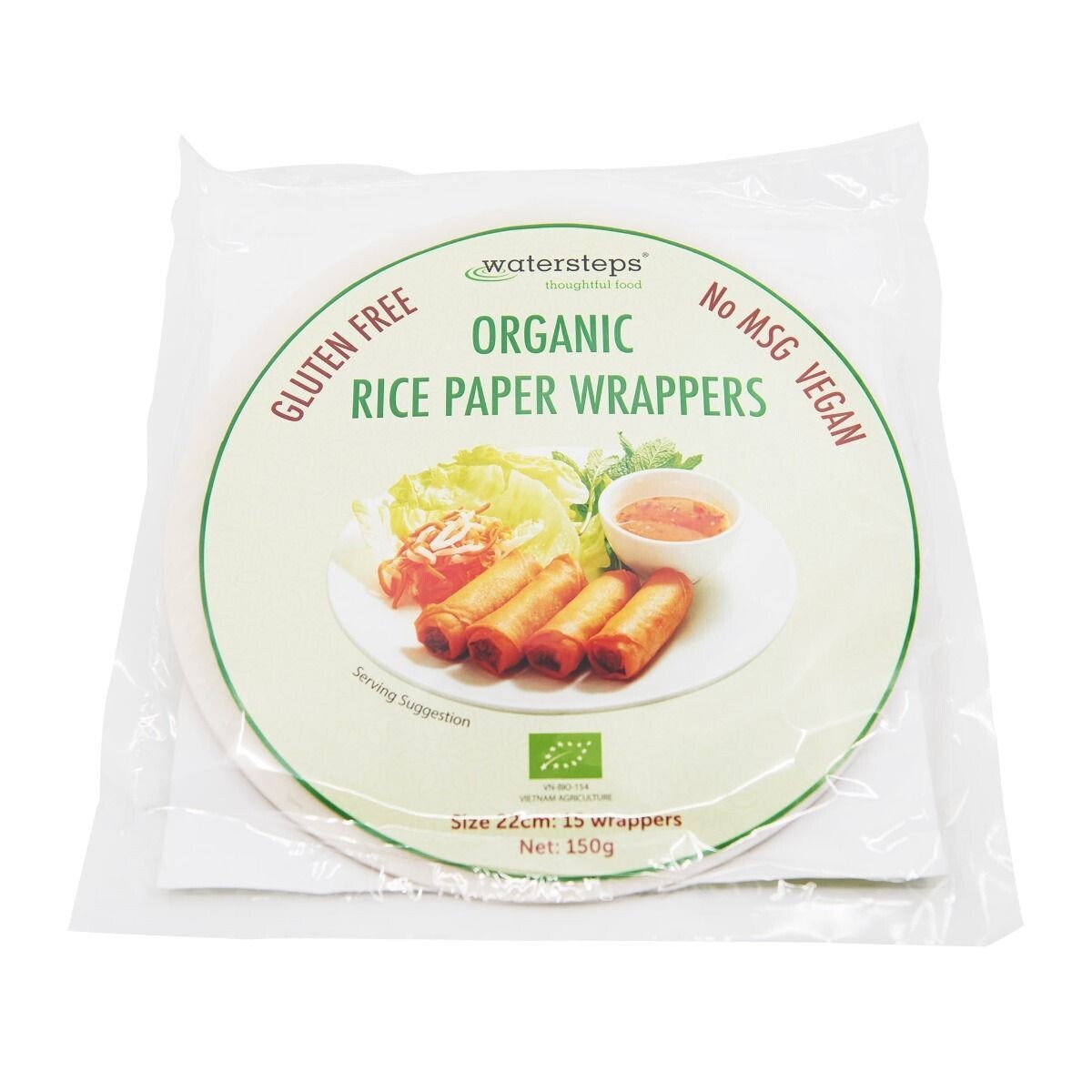 Organic Rice Paper Wrappers 150g (15)