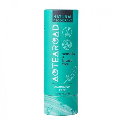 Aotearoad Natural Deodorant Stick Sensitive + Bicarb free 55g Aotearoad Natural Deodorant Stick Sensitive + Bicarb free 55g