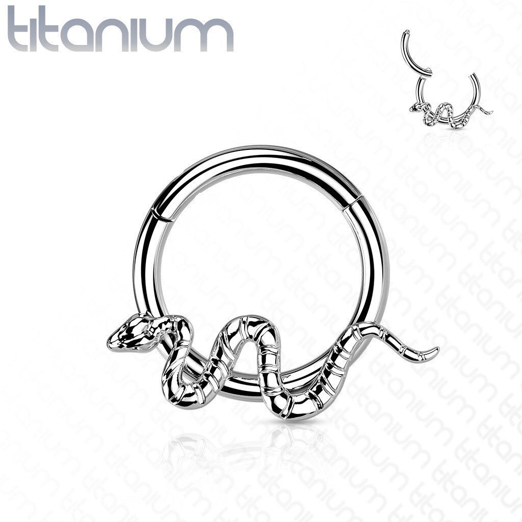 Implant Grade Titanium Snake Hinged Segment Ring