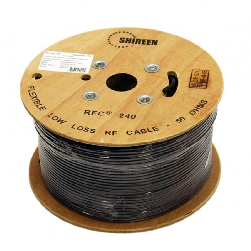 Shireen Inc RFC240 Cable 300m. Spool 50 Ohm Coax Cable Drum