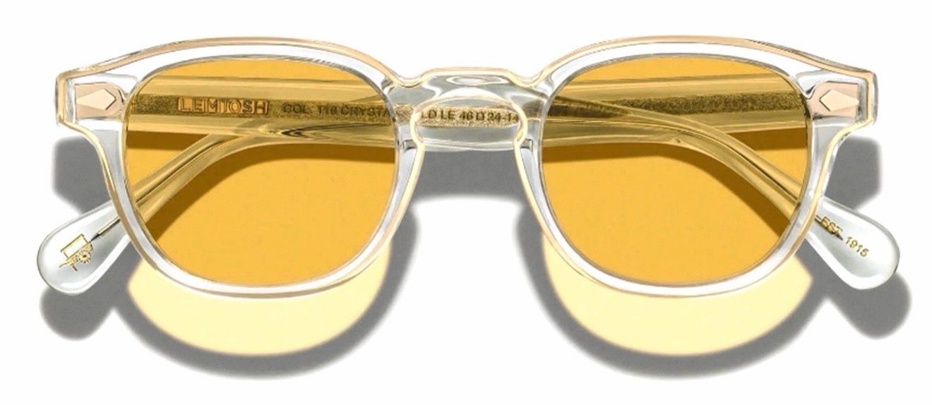 MOSCOT LEMTOSH 110 CRYSTAL AMBER