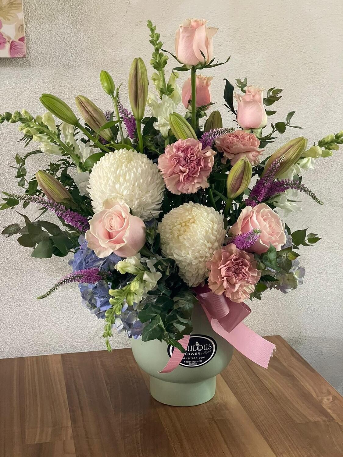 Flowers in a ceramic pot