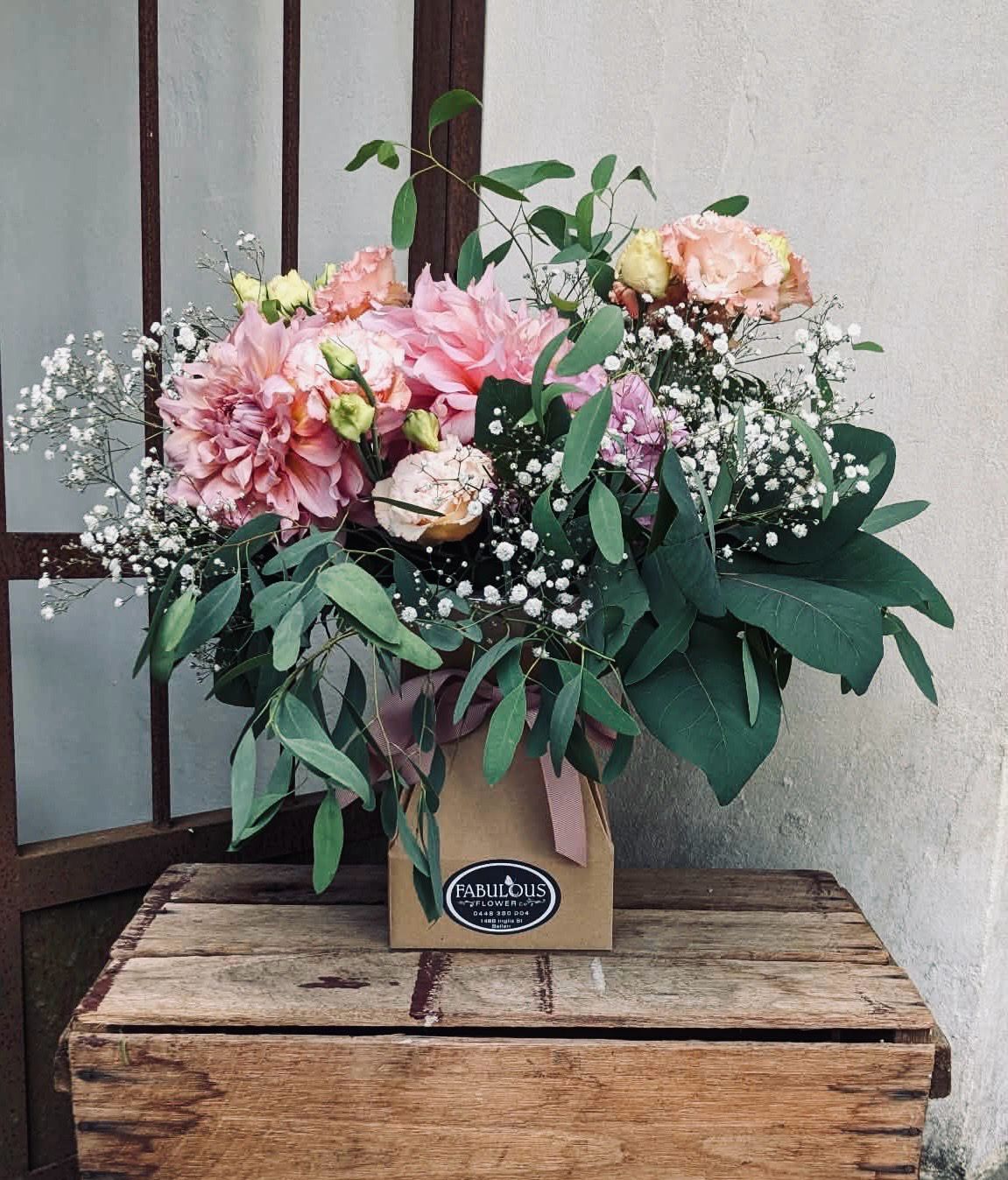 Bouquet In Boxed Vase Bouquet In Boxed Vase
