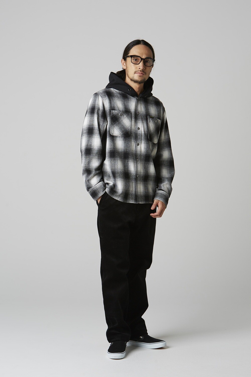 HOODED FLANNNEL SHIRTS
