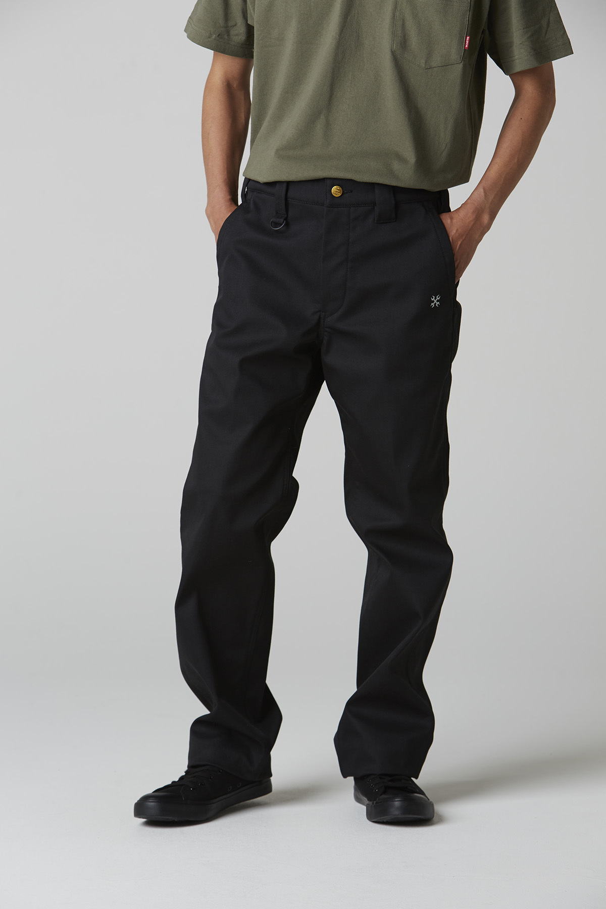 bulco warm work pants (navy) ブルコ ワークパンツ - チノパン