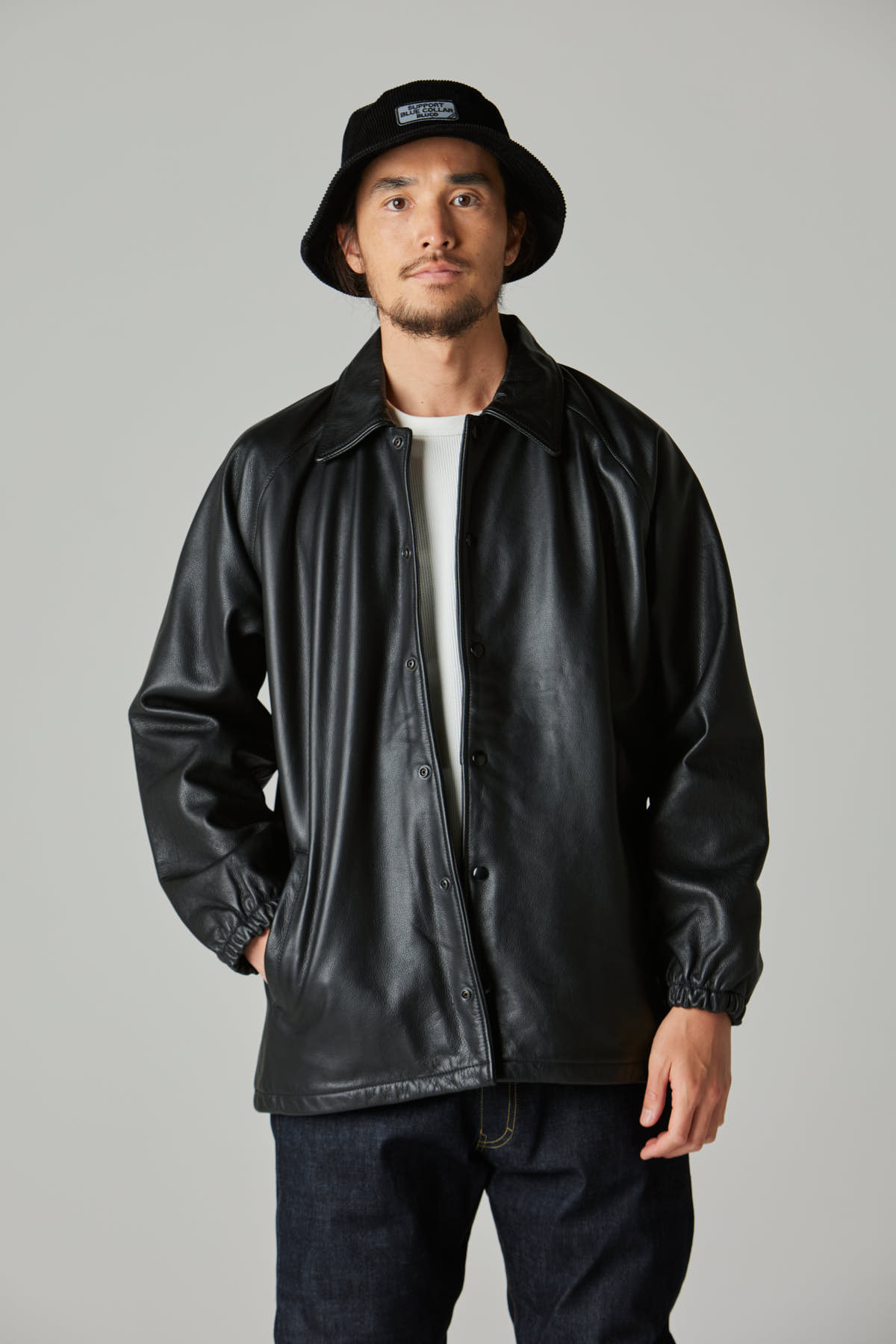 BLUCO LEATHER COACH JACKET