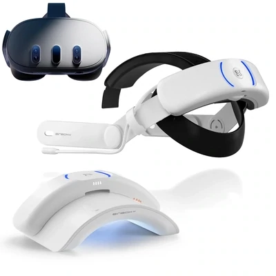 BINBOK VR-T3 Quest 3 Deluxe Dual 8000mAH Battery Headset +