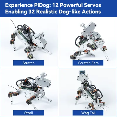 SunFounder PiDog AI Robot Dog Kit.