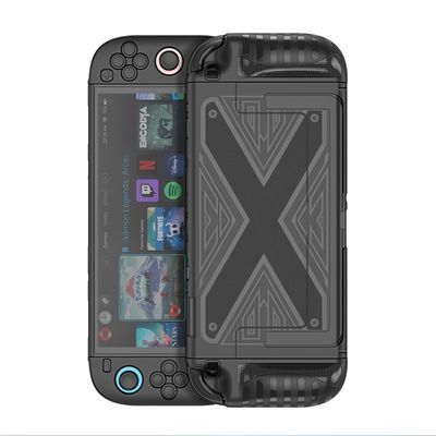 For Nintendo Switch 2 Grip Case DUX DUCIS Slim PC + TPU Case Protectors with X-Shaped Pattern - Black