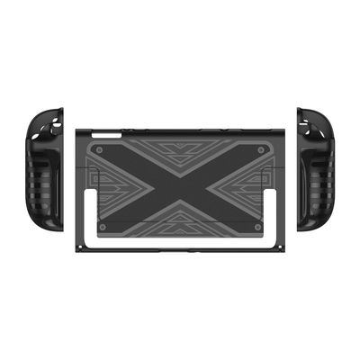 For Nintendo Switch 2 Grip Case DUX DUCIS Slim PC + TPU Case Protectors with X-Shaped Pattern - Black