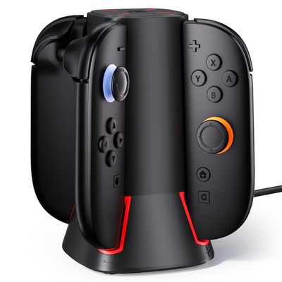For Nintendo Switch 2 - Controller Charging Station Joy-Con Charger Dock Stand with RGB Lights