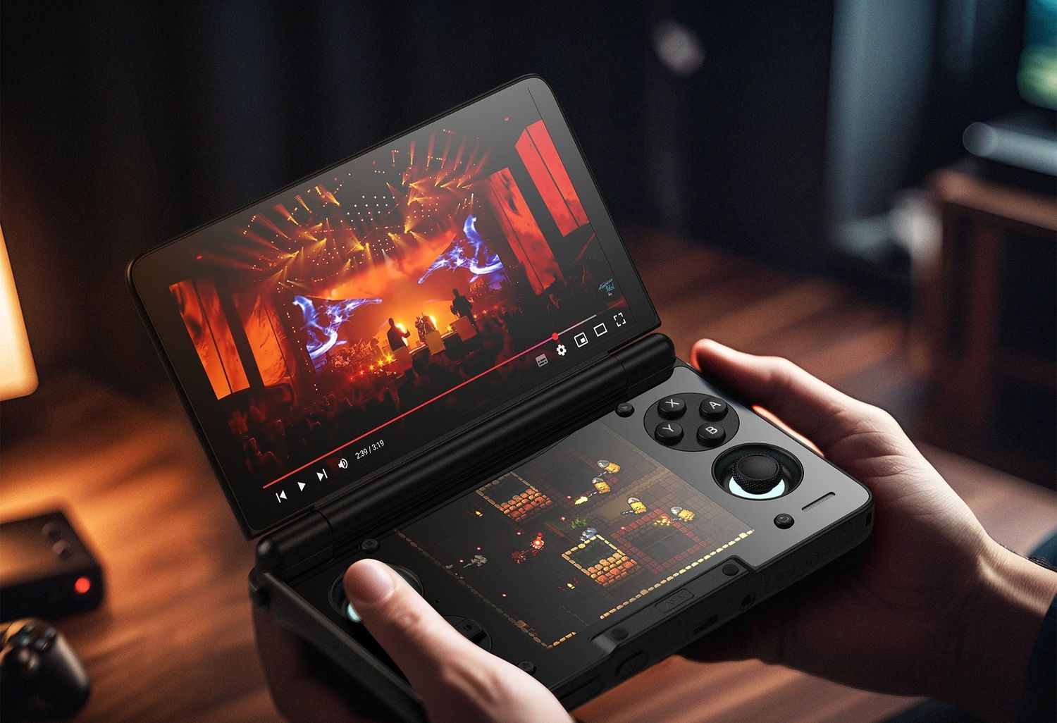 AYN THOR Dual Screen Android Powered Handheld Gaming Device.
