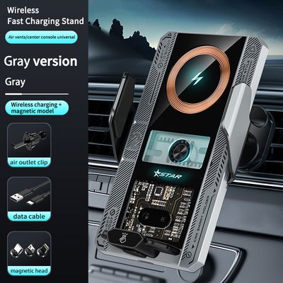 T9 Wireless Charging, Car Mobile Phone Mount. Auto Open/Close.