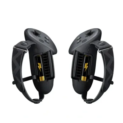 AMVR Black Controller Grips for Meta Quest 3. AMVR Black Controller Grips for Meta Quest 3.