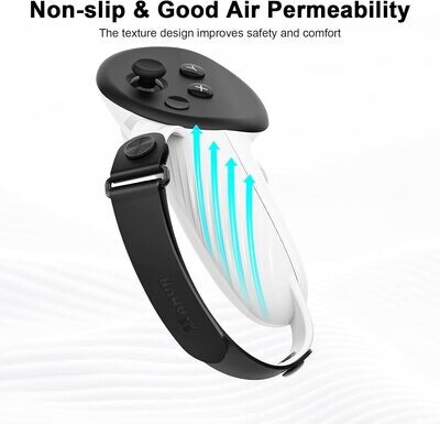 AMVR Adjustable Knuckle Strap/Grips for Quest 3.
