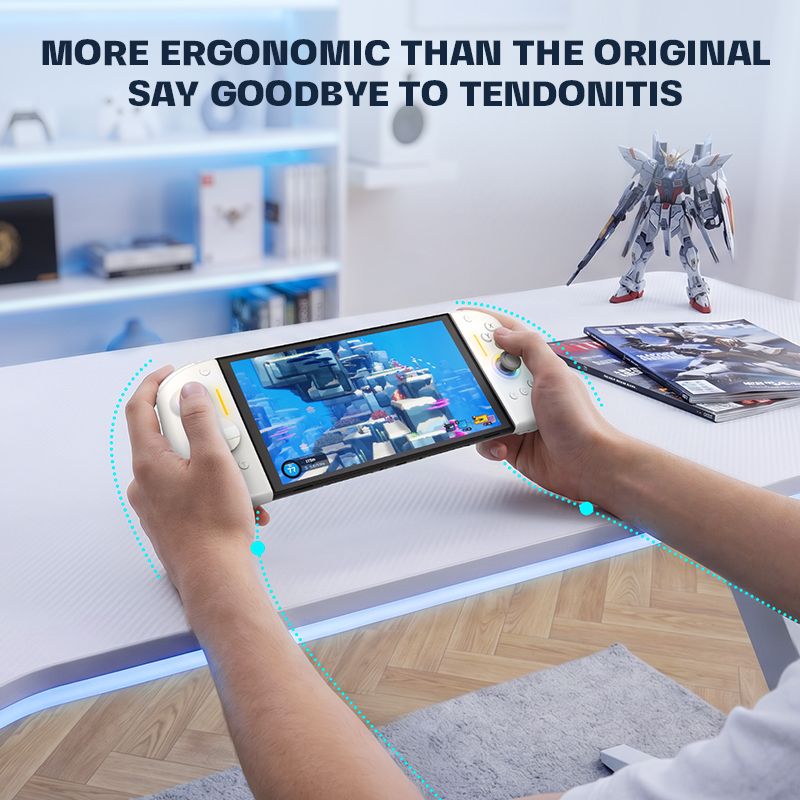 Nyxi Hyperion 3 Switch 2 Joy-Con WHITE — Hall effect sticks.