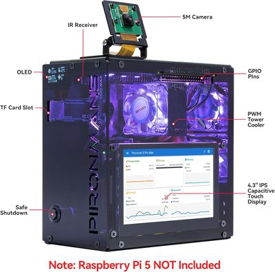 Pironman 5 Pro Max Mini PC Case.