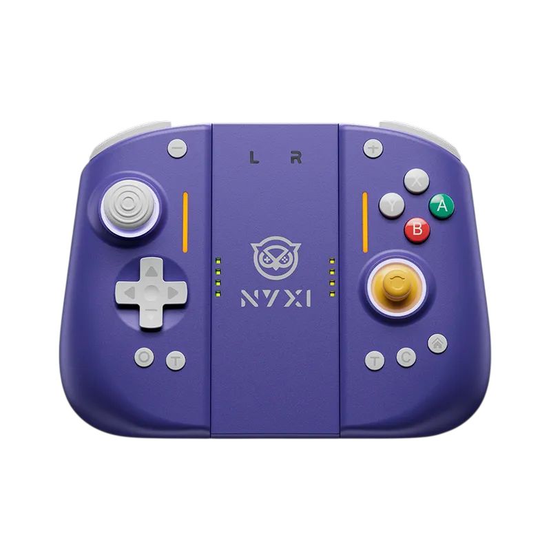 Nyxi Hyperion 3 Switch 2 Joy-Con purple — Hall effect sticks Front View