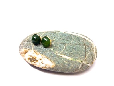 Jade Pounamu Greenstone Stud Earrings Jade Pounamu Greenstone Stud Earrings