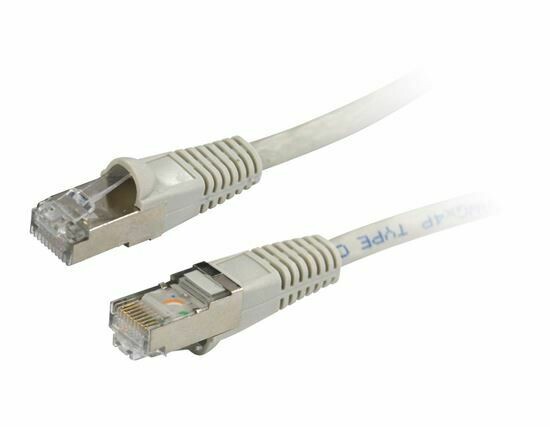 CAT 6A 10G Patch Lead, Colour: Beige