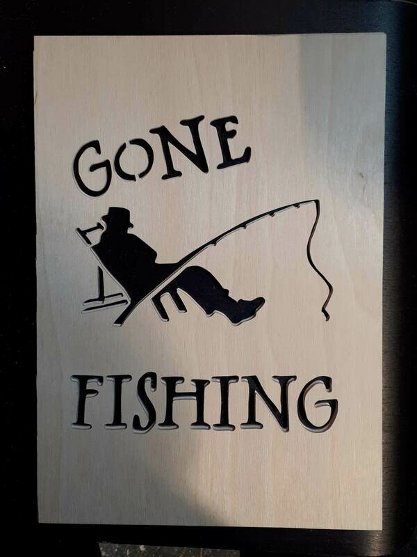 Gone Fishing Sign