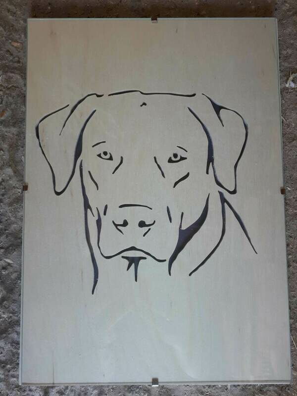 Labrador Fretwork Picture