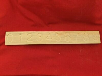 Wooden Number Line