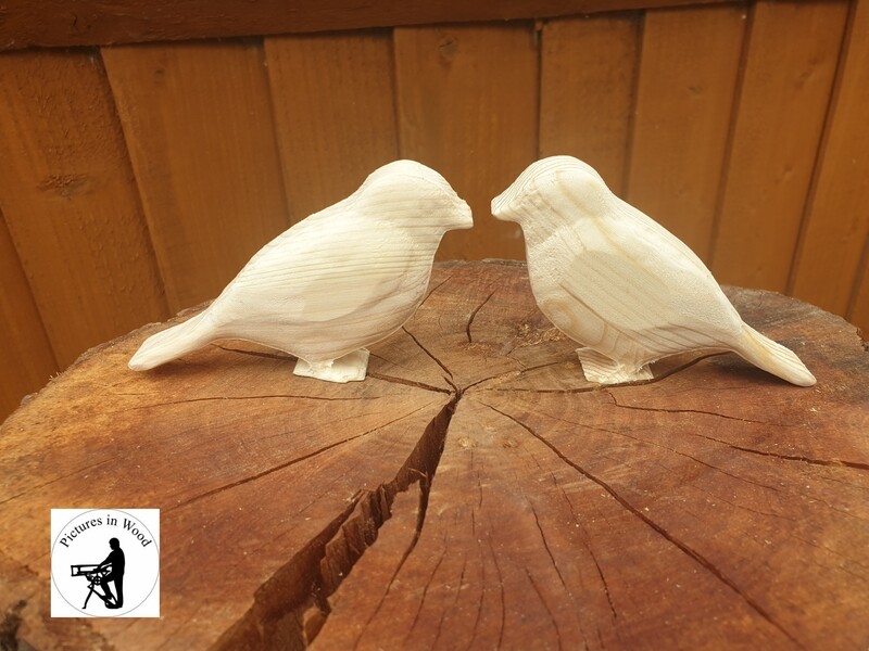 Wooden birds