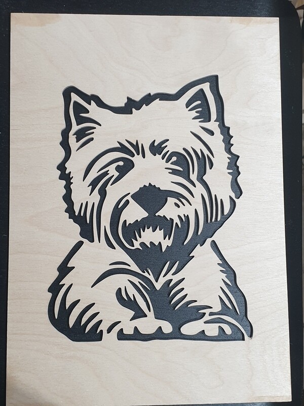 Westie Fretwork Picture