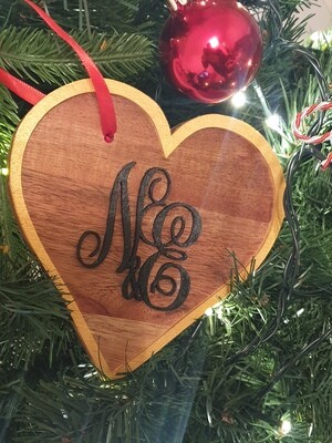 Love Heart Decoration with Initials