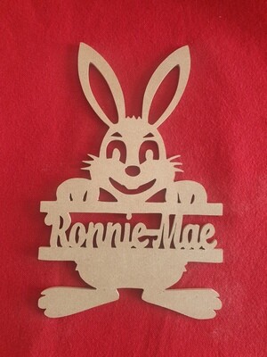 Personalised Easter Bunny Split Monogram