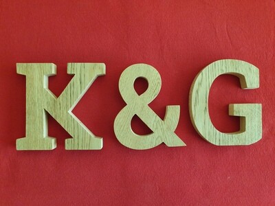 Solid Oak Letters/Numbers - 150mm