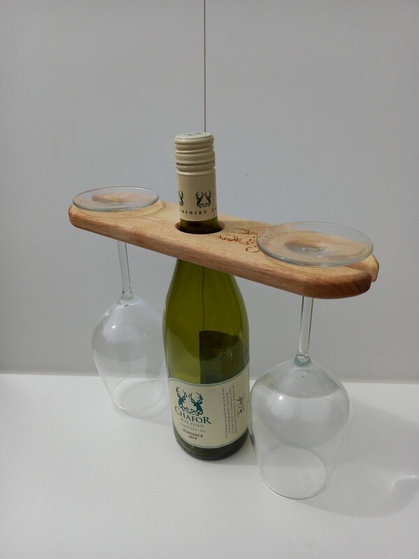 Wine Bottle and Glass Holder