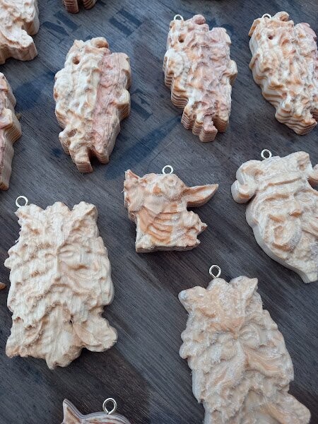 Carved Wooden Keyrings