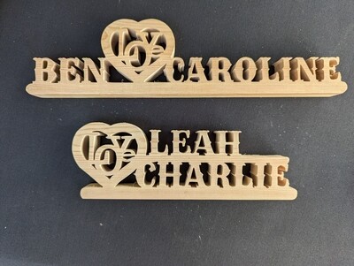 Personalised Name plaques