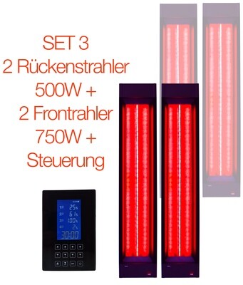 B-Ware: 2x InfraROTmed CLASSIC 500W + 2x 750W + icon 4 Touch