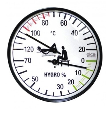 Klimamesser - Thermometer + Hygrometer für die Sauna