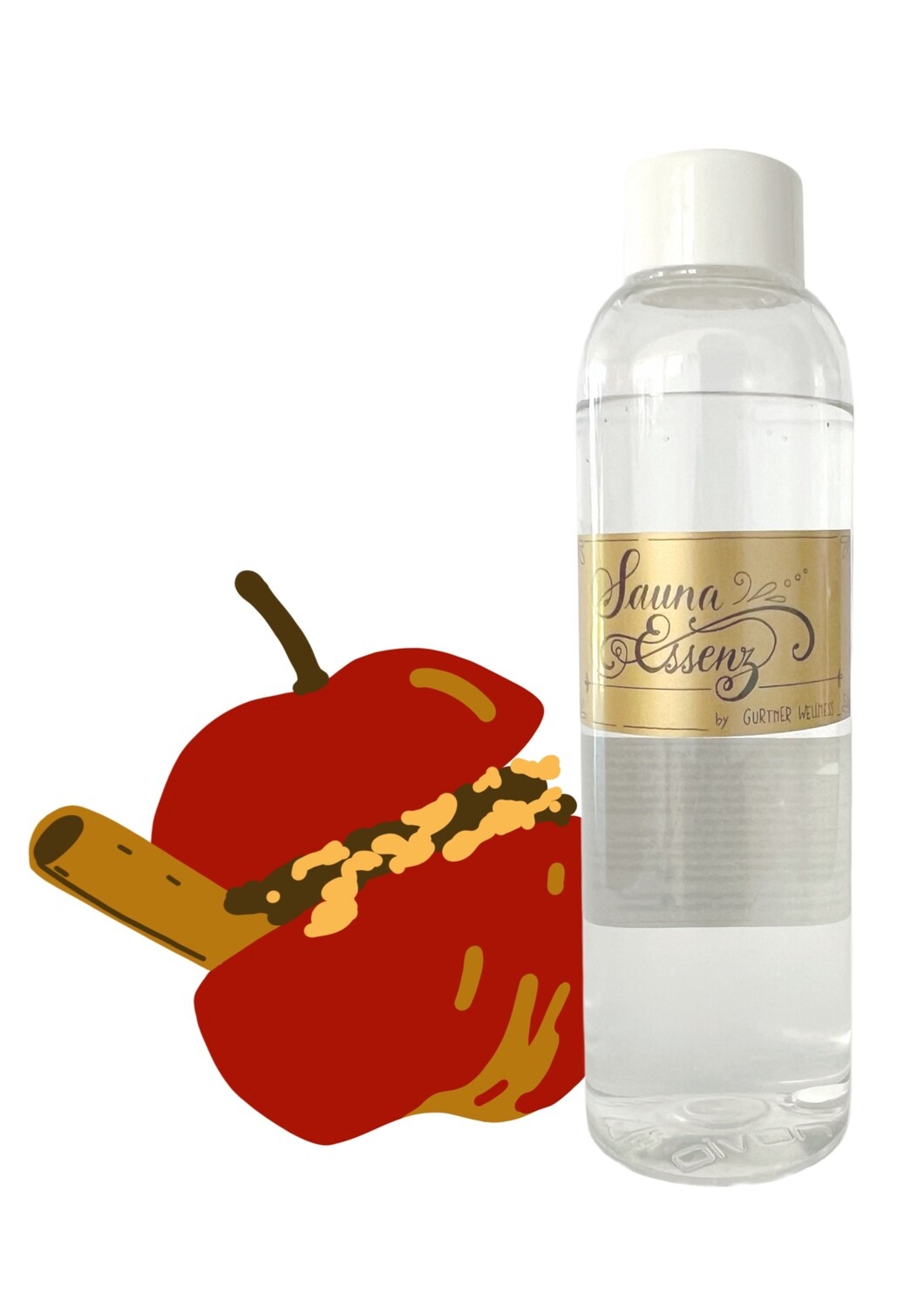 BRATAPFEL Sauna Essenz, Saunaufguss-Konzentrat mit ätherischen Ölen, Saunaduft 150ml