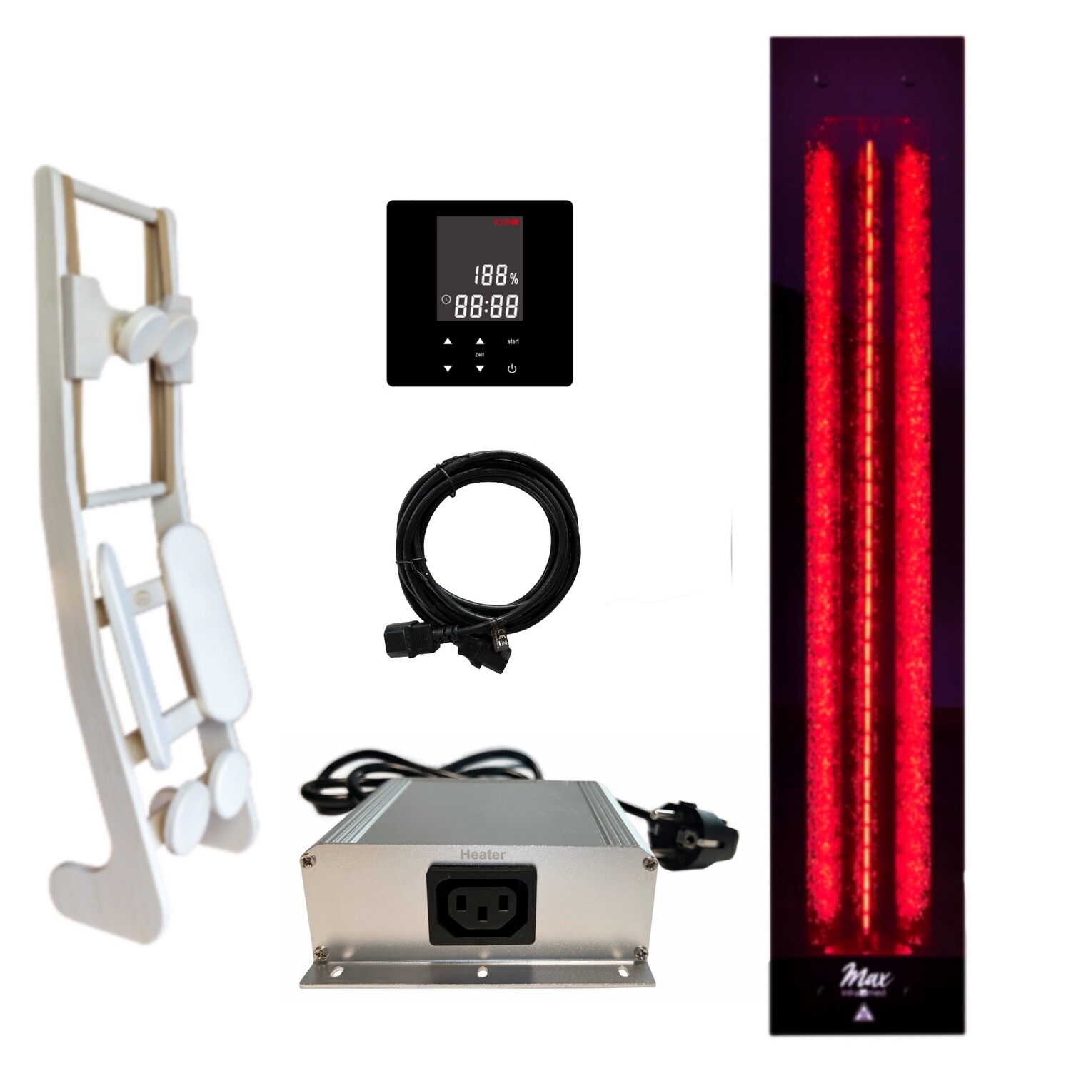 1x InfraROTmed MAX© 500W + icon 1 TOUCH + backrest HaLu
