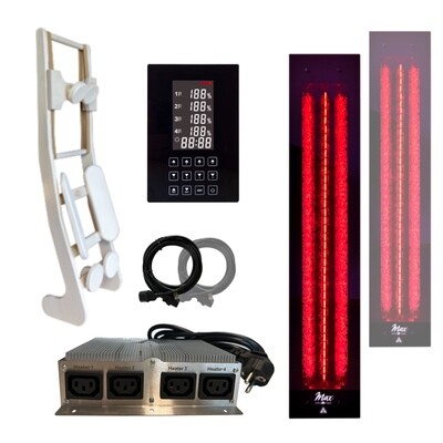 SET 1x InfraROTmed MAX© 500W + 1x InfraROTmed MAX© 750W + icon 4 TOUCH + Lehne HaLu