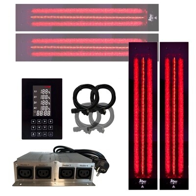 2x InfraROTmed MAX© 500W  + 2x InfraROTmed 1300W + icon 4 TOUCH