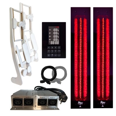 2x InfraROTmed MAX© 500W  + icon 4 TOUCH + 2x backrest HaLu