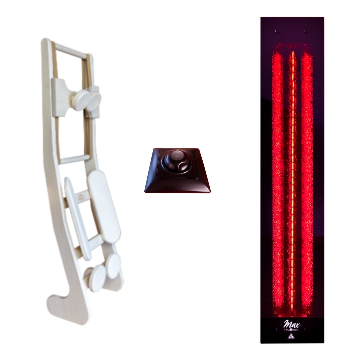1x InfraROTmed MAX© 500W + Regler icon eco1 + Lehne HaLu