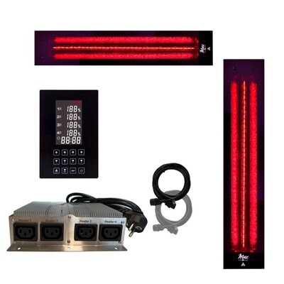 SET 1x Rückenstrahler InfraROTmed MAX© 500W  + 1x Deckenstrahler InfraROTmed 1300W + icon 4 TOUCH