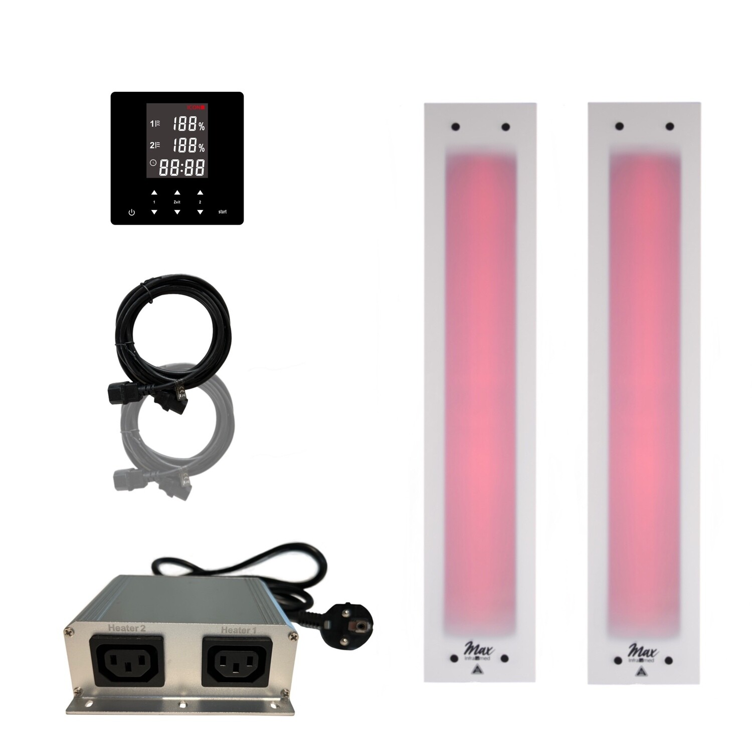 2x InfraROTmed MAX© ICE 750W + icon 2 TOUCH