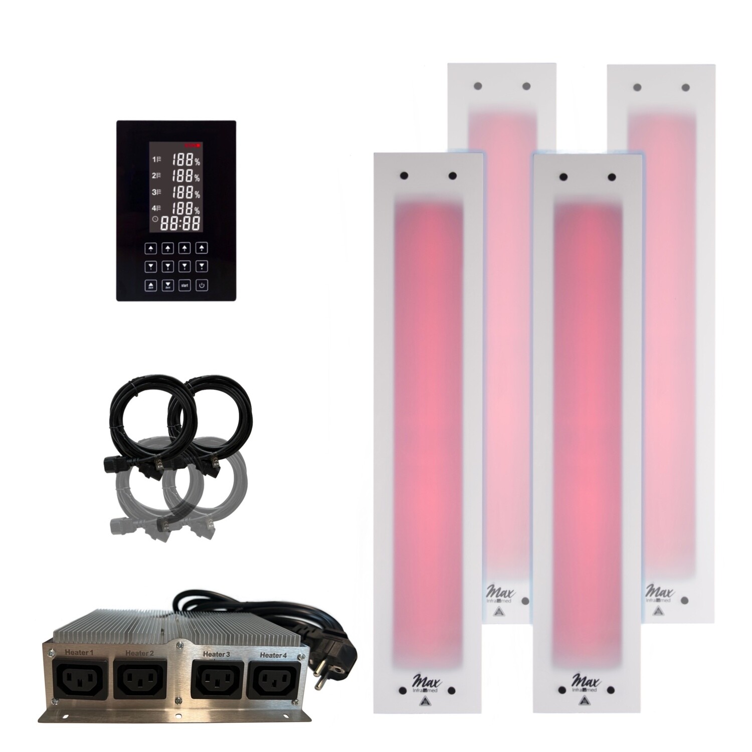 2x InfraROTmed MAX© ICE 500W + 2x InfraROTmed MAX© ICE 750W + icon 4 TOUCH