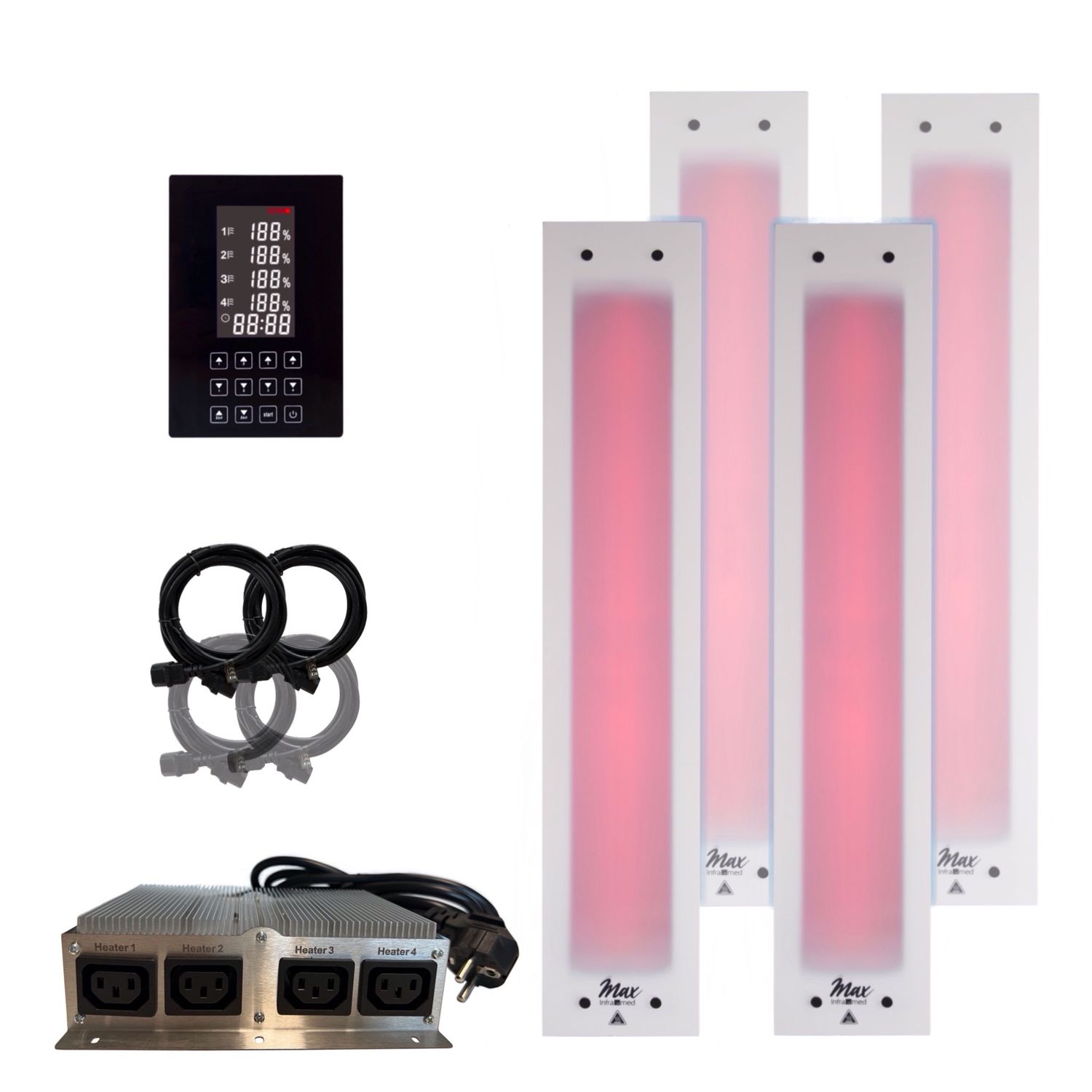 2x InfraROTmed MAX© ICE 500W + 2x InfraROTmed MAX© ICE 750W + icon 4 TOUCH