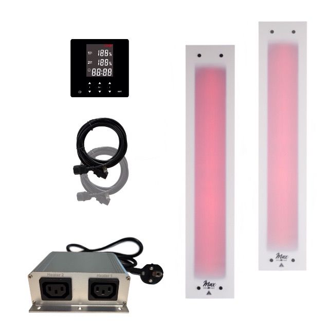 SET 1x Rückenstrahler InfraROTmed MAX© ICE 500W + 1x Frontstrahler InfraROTmed MAX© ICE 750W icon 2 TOUCH
