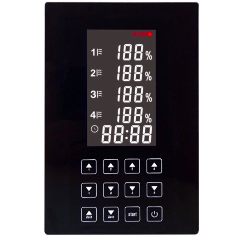 icon 4 Touch: Steuerung für Infrarotstrahler in der Infrarotkabine oder Sauna, stufenloses Regeln der Tiefenwärmestrahler