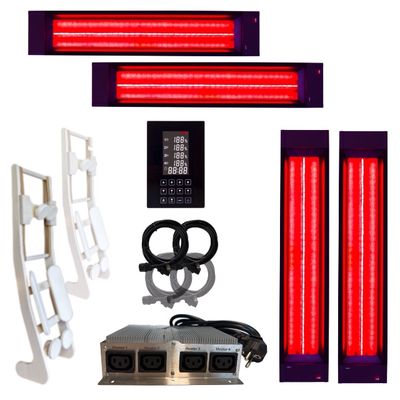 2x InfraROTmed CLASSIC 500W + 2x 1300W + icon 4 Touch + 2x Lehne